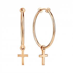 Золотые серьги-кресты TALANT КСП 12.95-01-20 КСП 12.95-01-20 фото